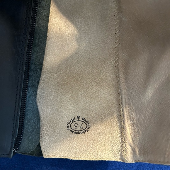 Black John Fluevog boots with chain detail. - Picture 4 of 6